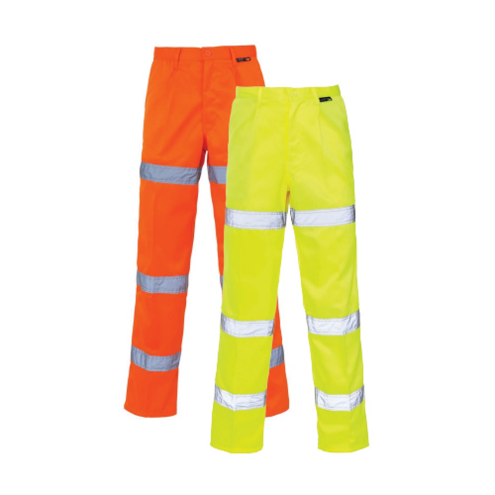 HiVis Polycotton Trousers WorkWear Experts